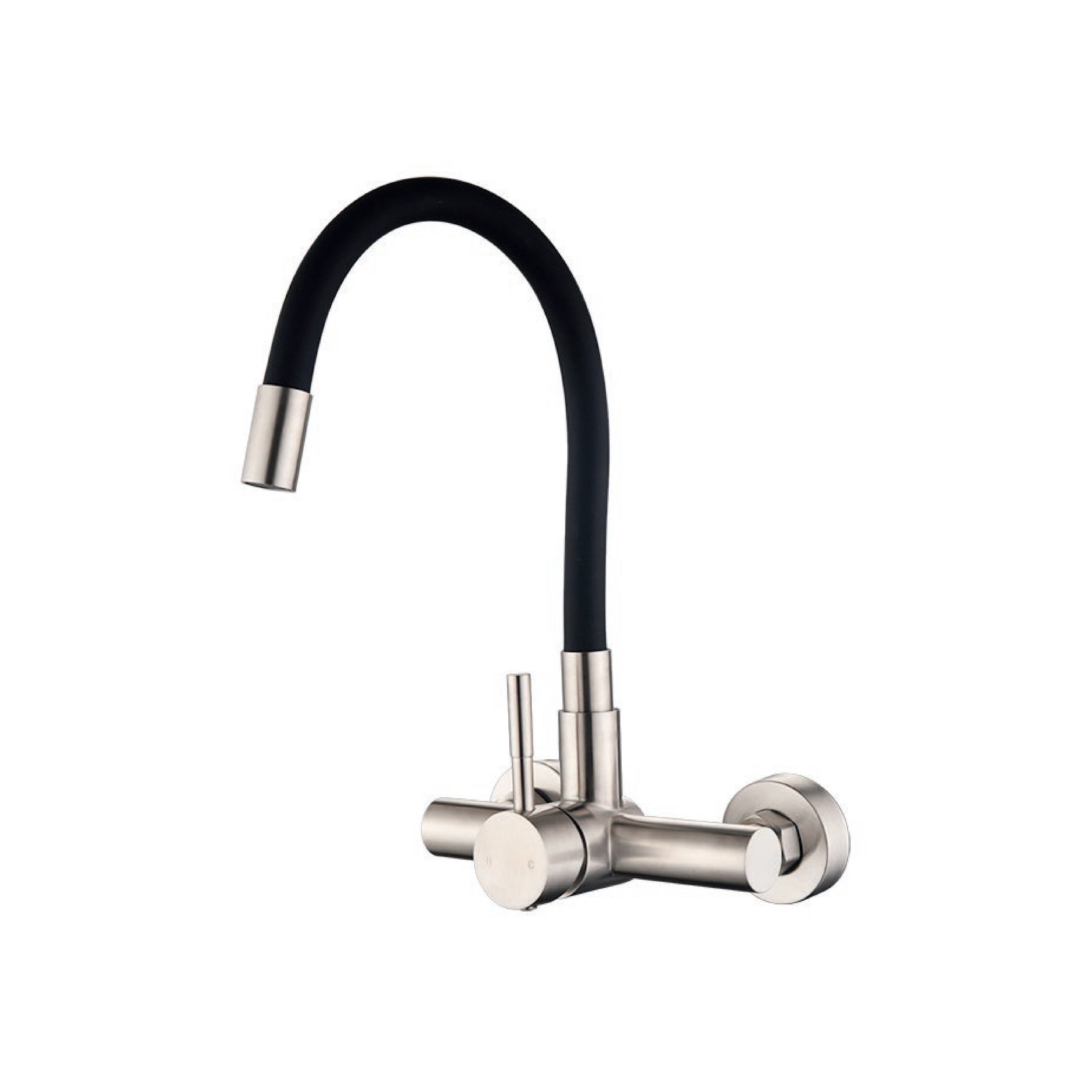 Mezcladora Monoc. P/Cocina a la pared SUS 304 Satinada - Fratelli Premium